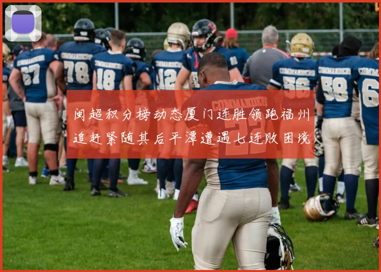 闽超积分榜动态厦门连胜领跑福州追赶紧随其后平潭遭遇七连败困境